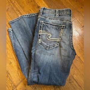 NEW - Mens Silver Jeans Co. Zac Relaxed Fit Straight Leg Jeans